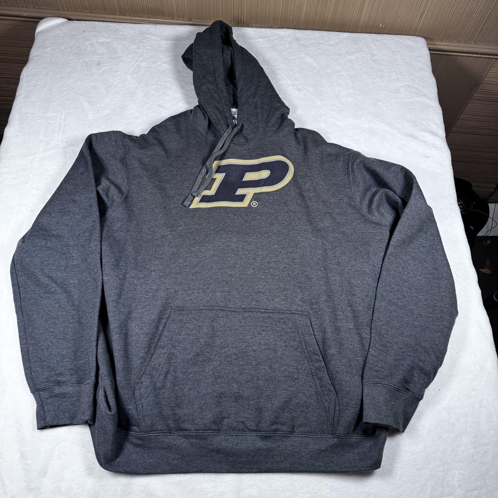 Purdue Boilermakers‎ Hoodie Sweatshirt Mens XL Gray NCAA Football Port & Company